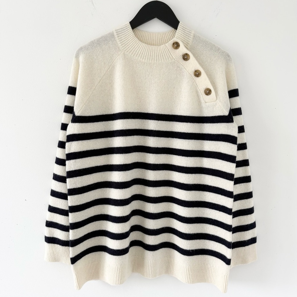 L.L. Bean Wool-Blend Striped Sweater